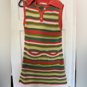 Zara crochet dress